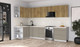 Миниатюра изображения товара Кухонный гарнитур Интерлиния Мила Матте 1.5x3.3 Б (дуб вотан/луна/опал светлый)