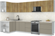 Миниатюра изображения товара Кухонный гарнитур Интерлиния Мила Матте 1.5x3.3 Б (дуб вотан/луна/опал светлый)