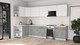 Миниатюра изображения товара Кухонный гарнитур Интерлиния Мила Матте 1.5x3.4 Б (белый/керамика/опал светлый)
