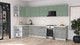 Миниатюра изображения товара Кухонный гарнитур Интерлиния Мила Матте 1.5x3.4 Б (мята/керамика/опал светлый)