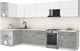 Миниатюра изображения товара Кухонный гарнитур Интерлиния Мила Матте 1.5x3.5 Б (белый/керамика/опал светлый)