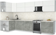 Миниатюра изображения товара Кухонный гарнитур Интерлиния Мила Матте 1.5x3.6 Б (белый/керамика/опал светлый)