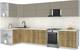 Миниатюра изображения товара Кухонный гарнитур Интерлиния Мила Матте 1.5x3.6 Б (луна/дуб вотан/опал светлый)