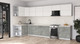 Миниатюра изображения товара Кухонный гарнитур Интерлиния Мила Матте 1.5x3.8 Б (белый/керамика/опал светлый)