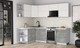 Миниатюра изображения товара Кухонный гарнитур Интерлиния Мила Матте 1.5x2.6 Б (белый/керамика/опал светлый)