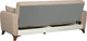 Миниатюра изображения товара Диван Олмеко Эдвин М 3-х местный 2 подушки (велюр, прага капучино)