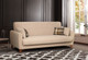 Миниатюра изображения товара Диван Олмеко Эдвин М 3-х местный 2 подушки (велюр, прага капучино)