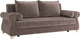 Миниатюра изображения товара Диван Олмеко Порто М (велюр, тенерифе стоун/велюр, тенерифе шоколад)
