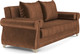 Миниатюра изображения товара Диван Олмеко Порто М (велюр, тенерифе шоколад/велюр, тенерифе корица)