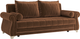 Миниатюра изображения товара Диван Олмеко Порто М (велюр, тенерифе шоколад/велюр, тенерифе корица)