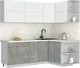 Миниатюра изображения товара Кухонный гарнитур Interline Мила Матте 1.5x2.2 А PR (белый/керамика/опал светлый)