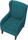 Миниатюра изображения товара Кресло мягкое Олмеко ЕвроМагнат М (велюр, тенерифе изумруд)