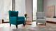 Миниатюра изображения товара Кресло мягкое Олмеко ЕвроМагнат М (велюр, тенерифе изумруд)