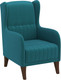 Миниатюра изображения товара Кресло мягкое Олмеко ЕвроМагнат М (велюр, тенерифе изумруд)