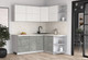 Миниатюра изображения товара Кухонный гарнитур Интерлиния Мила Матте 1.5x2.0 А PR (белый/керамика/опал светлый)