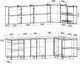 Миниатюра изображения товара Кухонный гарнитур Интерлиния Мила Матте 1.5x2.6 А PR (керамика/керамика/опал светлый)