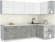 Миниатюра изображения товара Кухонный гарнитур Интерлиния Мила Матте 1.5x2.7 А PR (белый/керамика/опал светлый)