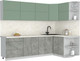 Миниатюра изображения товара Кухонный гарнитур Интерлиния Мила Матте 1.5x2.7 А PR (мята/керамика/опал светлый)