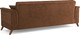 Миниатюра изображения товара Комплект мягкой мебели Олмеко Амарант М 3-1-1 (велюр, тенерифе шоколад)