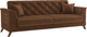 Миниатюра изображения товара Комплект мягкой мебели Олмеко Амарант М 3-1-1 (велюр, тенерифе шоколад)