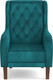 Миниатюра изображения товара Кресло мягкое Олмеко Амарант М (велюр, тенерифе изумруд)