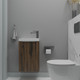 Миниатюра изображения товара Тумба с умывальником ЗОВ Монови Слим 40 / S40LA0LA-OL9268 (аттик)