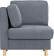 Миниатюра изображения товара Кресло мягкое Олмеко Шелдон (букле, Лайк серый 995)