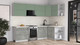 Миниатюра изображения товара Кухонный гарнитур Интерлиния Мила Матте 1.5x2.8 Б PR (мята/керамика/опал светлый)