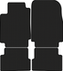 Миниатюра изображения товара Комплект ковриков для авто Alicosta 2463_1 для Renault Symbol I седан/LB 2002-2008 (EVA соты, черный)