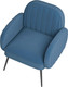 Миниатюра изображения товара Кресло мягкое Олмеко Флеминг S (велюр, тенерифе океан)