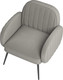 Миниатюра изображения товара Кресло мягкое Олмеко Флеминг S (велюр, тенерифе стоун)