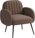 Миниатюра изображения товара Кресло мягкое Олмеко Флеминг S (велюр, тенерифе шоколад)