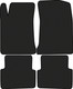 Миниатюра изображения товара Комплект ковриков для авто Alicosta 1135_1 для Renault Laguna II хэтчбек 5дв/X74 2001-2008 (EVA соты, черный)