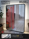 Миниатюра изображения товара Зеркало Emze 60x80 / LED.UV.SMART.60.80.CHE.AF.4K (черный с УФ-окантовкой и подсветкой)