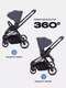 Миниатюра изображения товара Детская прогулочная коляска MOWbaby Finch / MB105 (графит)