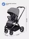 Миниатюра изображения товара Детская прогулочная коляска MOWbaby Finch / MB105 (серый)