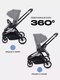 Миниатюра изображения товара Детская прогулочная коляска MOWbaby Finch / MB105 (серый)