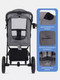 Миниатюра изображения товара Детская прогулочная коляска MOWbaby Nimbus / MB103 (серый)