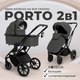Миниатюра изображения товара Детская универсальная коляска Sweet Baby Porto 2в1 (темно-серый)