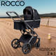 Миниатюра изображения товара Детская универсальная коляска Sweet Baby Rocco 2в1 (черный)