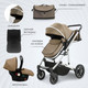 Миниатюра изображения товара Детская универсальная коляска Sweet Baby Amare 3в1 (бежевый)