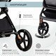 Миниатюра изображения товара Детская прогулочная коляска Sweet Baby Elegante (Chrome Blue)