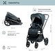 Миниатюра изображения товара Детская прогулочная коляска Sweet Baby Elegante (Chrome Blue)