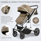 Миниатюра изображения товара Детская универсальная коляска Sweet Baby Amare 2в1 (Beige)