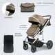 Миниатюра изображения товара Детская универсальная коляска Sweet Baby Amare 2в1 (Beige)
