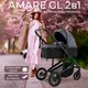 Миниатюра изображения товара Детская универсальная коляска Sweet Baby Amare GL 2в1 (серый)