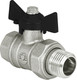Миниатюра изображения товара Шаровой кран Valfex DeltaPro ВР/НР 1/2" / VF.230.NB1.012.DP (ручка-бабочка, американка)