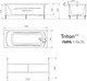 Миниатюра изображения товара Ванна акриловая Triton Лира 170