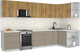 Миниатюра изображения товара Кухонный гарнитур Интерлиния Мила Матте 1.5x3.4 Б PR (дуб вотан/луна/опал светлый)
