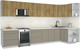 Миниатюра изображения товара Кухонный гарнитур Интерлиния Мила Матте 1.5x3.8 Б PR (дуб вотан/луна/опал светлый)